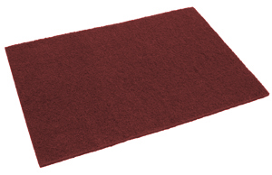 12"X18" Maroon EcoPrep Stripping Pad 10/CS    